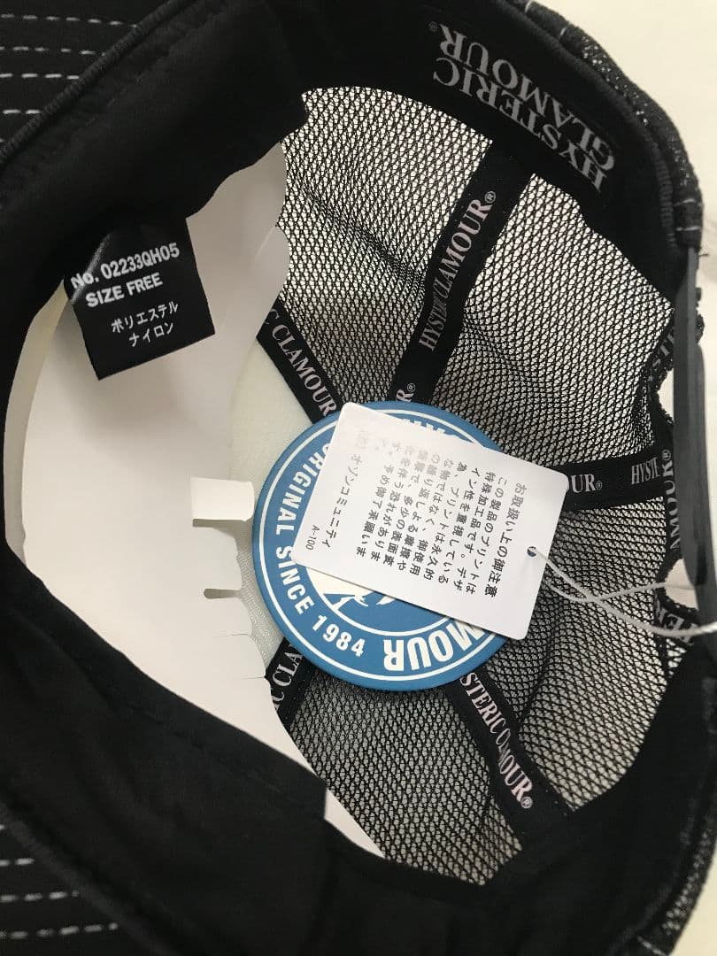 【新品未使用】 ヒステリックグラマー　キャップ　GUITAR GIRL 0002