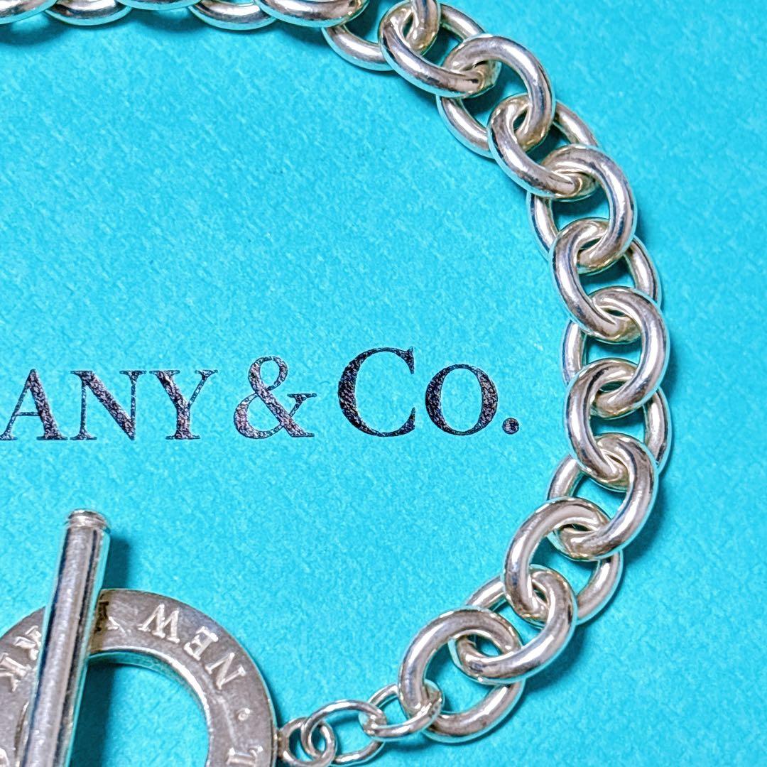 【美品】19.5cm ティファニー サークル トグル ブレスレット SV925