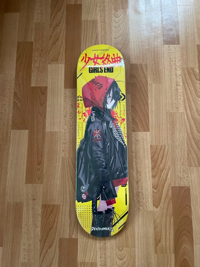 【未使用品】儀式氏の個展ガールズエンド スケボーデッキ DEATH ANGELS
