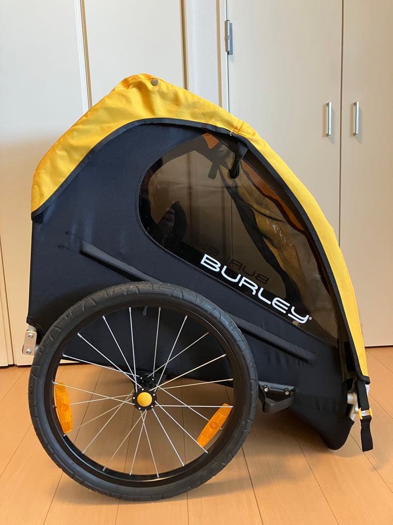 BURLEY BEE イエロー/ブラック/自転車用ベビーカー,サイクルトレーラー