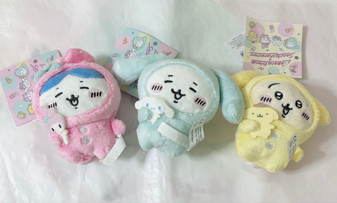 サンリオ ちいかわ ハチワレ うさぎ コラボ ぬいぐるみ マスコット