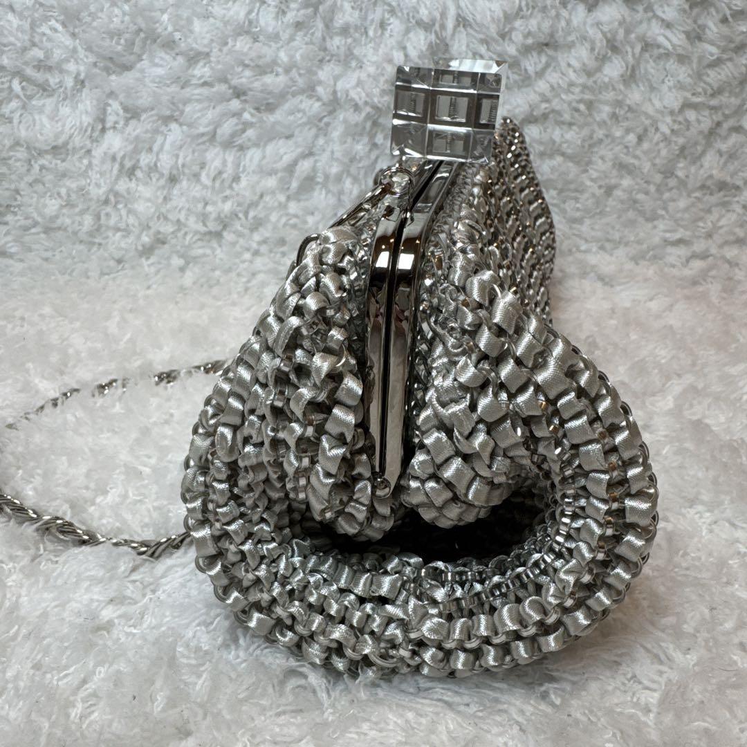 アンテプリマ クリスタッオフィオッコ ワイヤー 2way バッグ リボン がま口