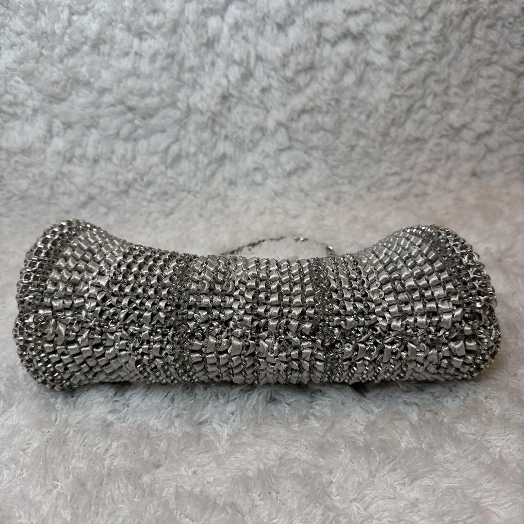 アンテプリマ クリスタッオフィオッコ ワイヤー 2way バッグ リボン がま口