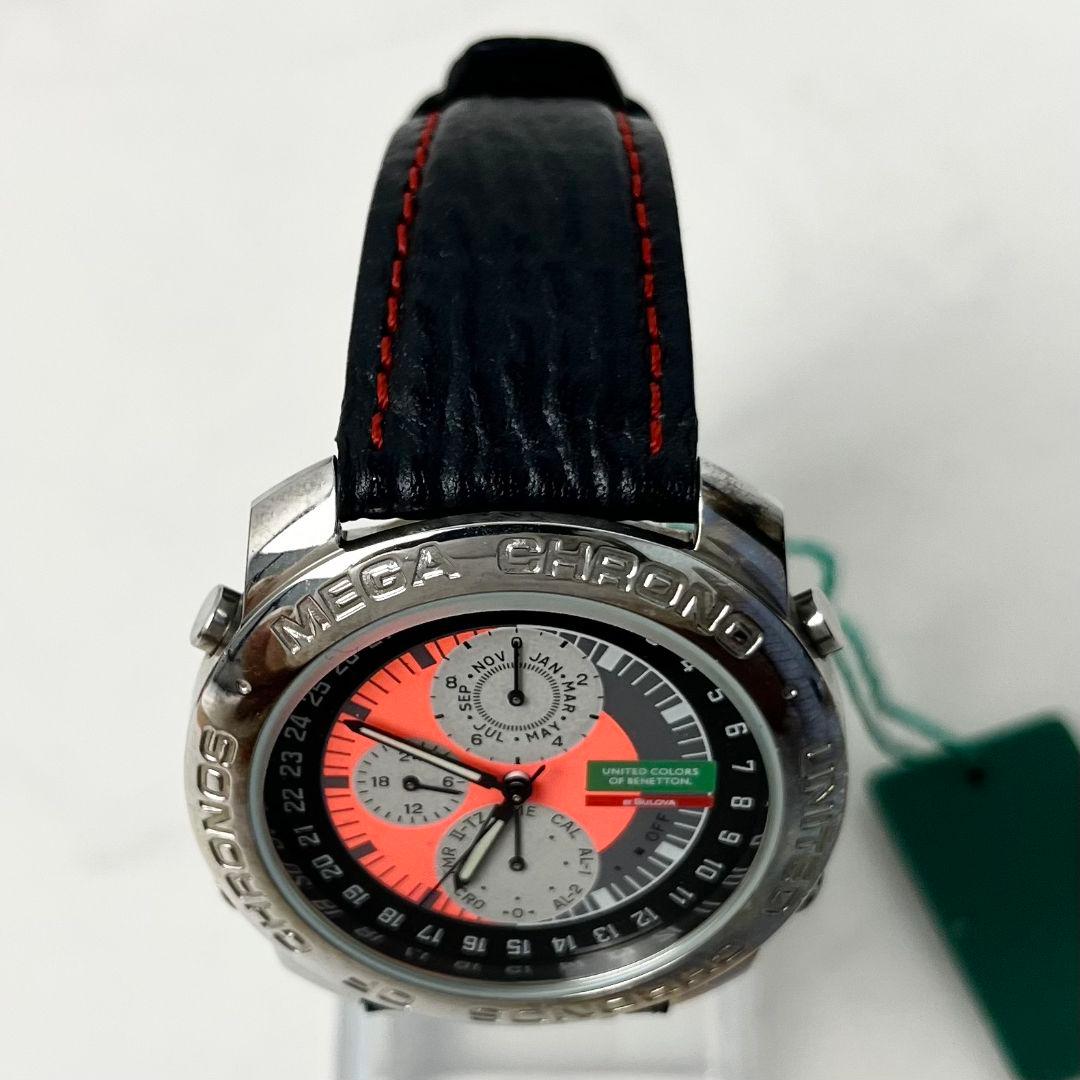【稼働】 BENETTON BULOVA BN101 クロノグラフ 腕時計
