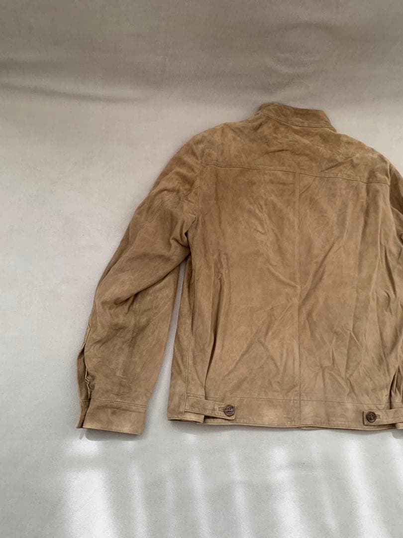 サルバトーレ　フェラガモ　スエード　シングルライダース