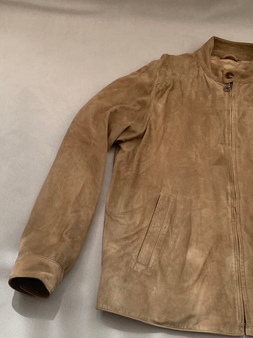 サルバトーレ　フェラガモ　スエード　シングルライダース