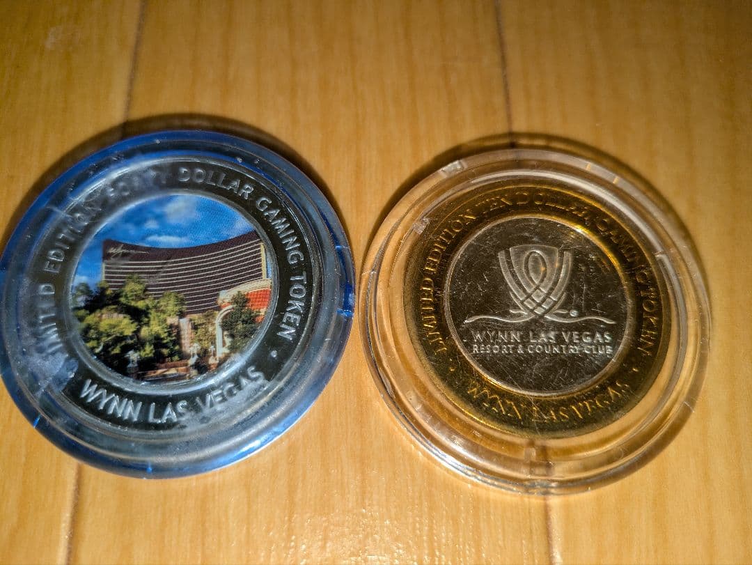 ラスベガス　カジノホテル　ゲーミングトークン　メダルケース入り　LASVegas