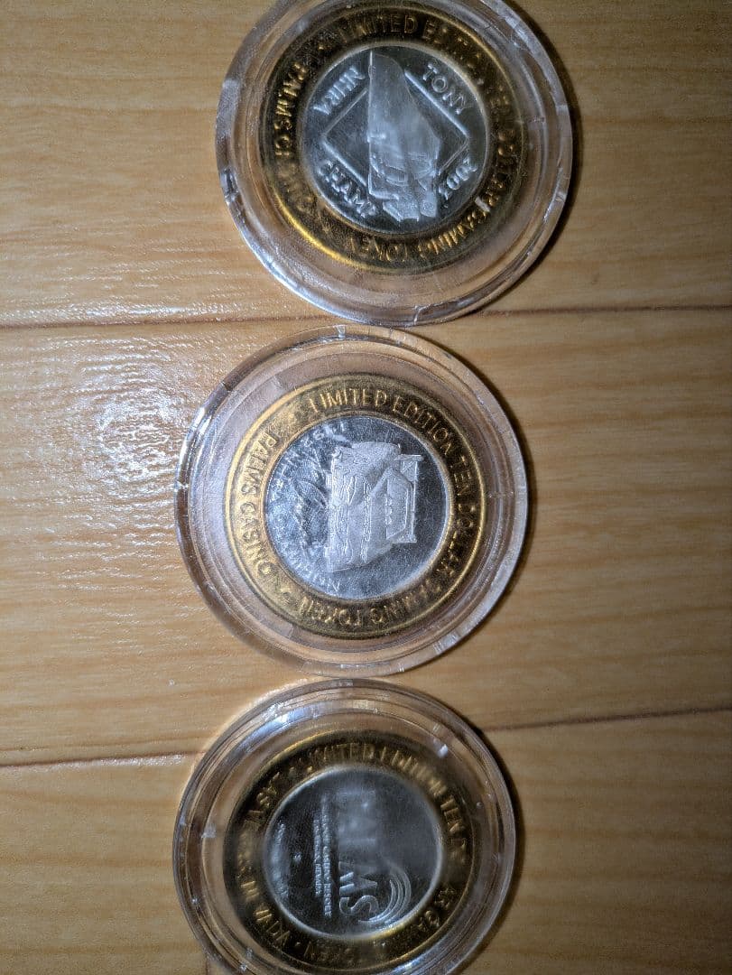 ラスベガス　カジノホテル　ゲーミングトークン　メダルケース入り　LASVegas