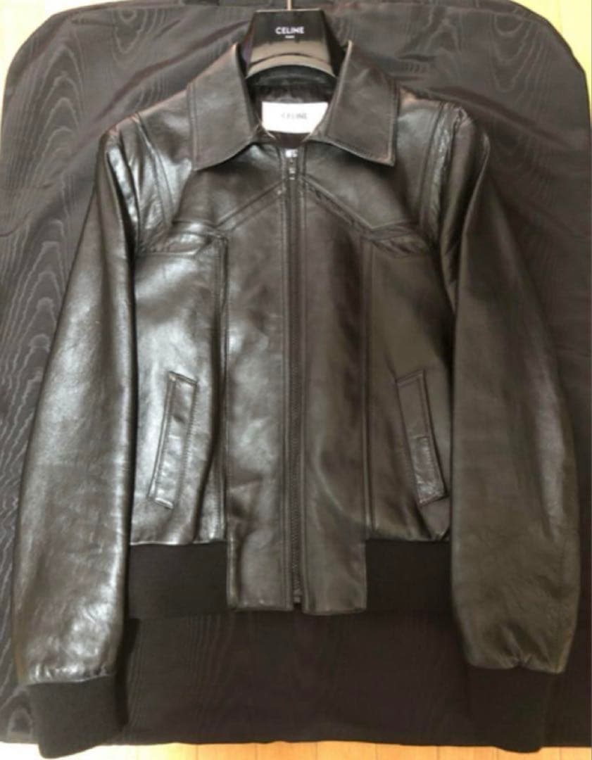 新品未使用 21SS CELINE セリーヌ レザージャケット 44 エディ