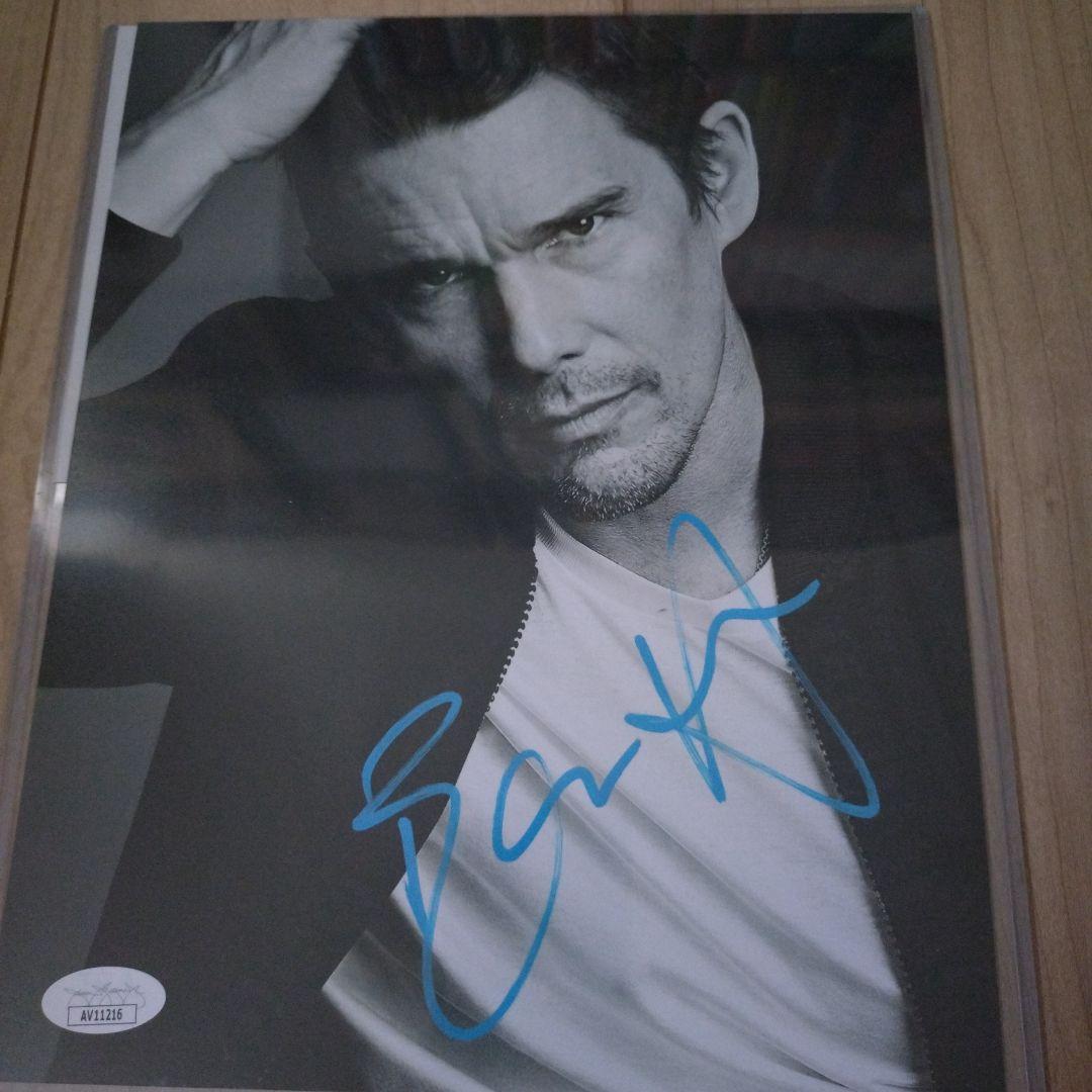 イーサンホーク　サイン　オートグラフ　8×10インチ　JSA証明書付