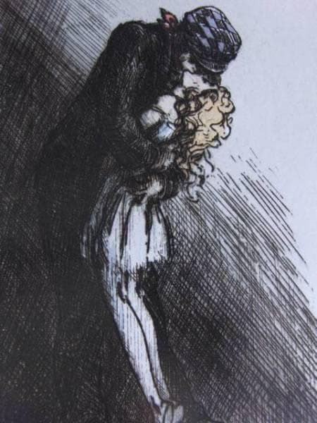 ルイ・イカール、Q、希少限定画集画、新品額装付