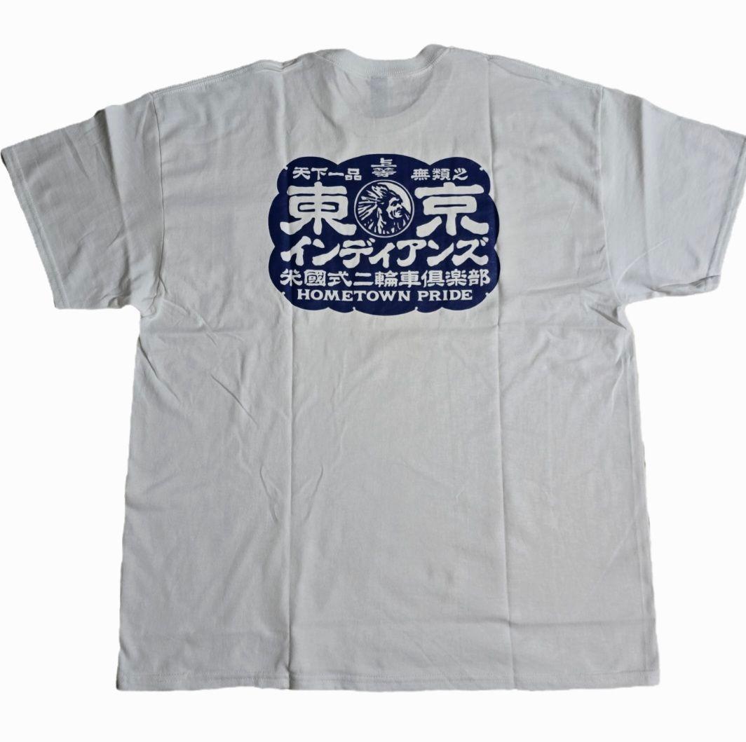 漢字ロゴ TimcInc 京都限定 東京インディアンズ Tシャツ XL ブルー