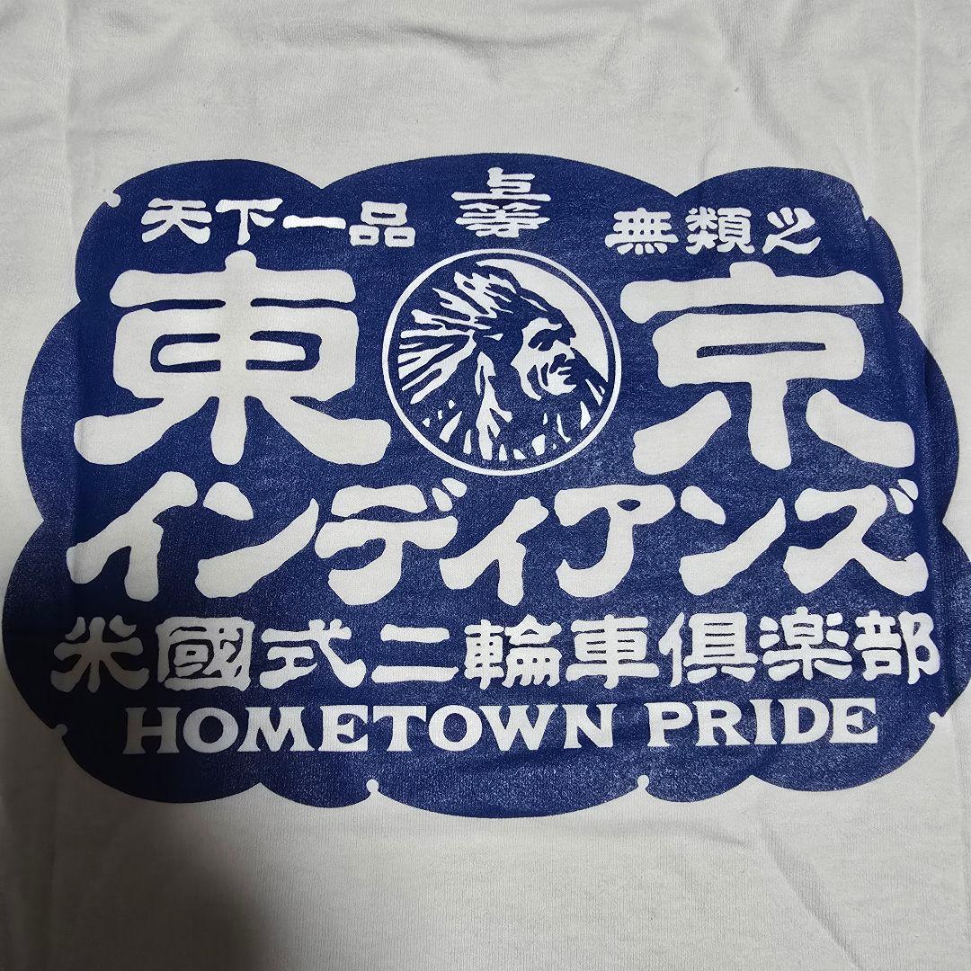 漢字ロゴ TimcInc 京都限定 東京インディアンズ Tシャツ XL ブルー