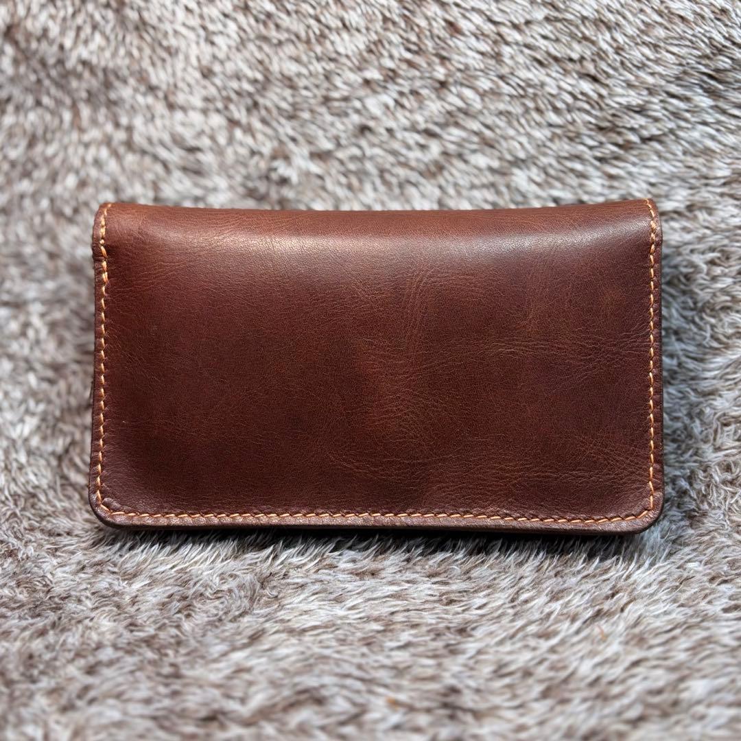 ◎至福の一服を楽しむための二つ折りオイルヌメ革シャグポーチ◎