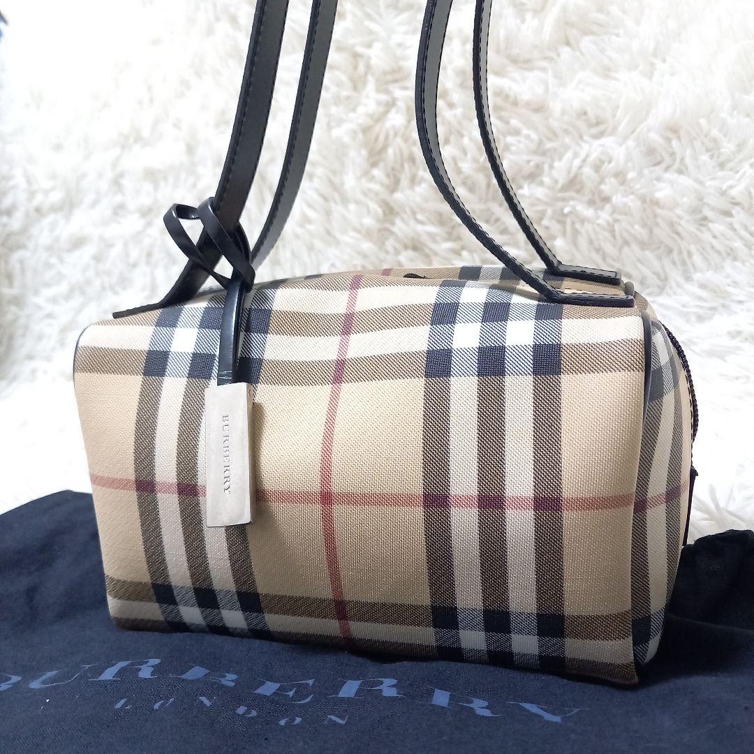 ●良品●　BURBERRY　ノバチェック　ハンドバッグ　ミニ　トート　保存袋付き
