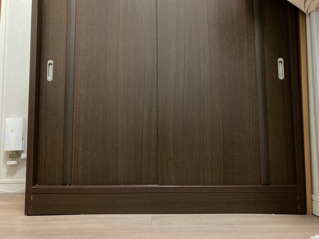 靴箱 玄関収納　ダークブラウン スライド式