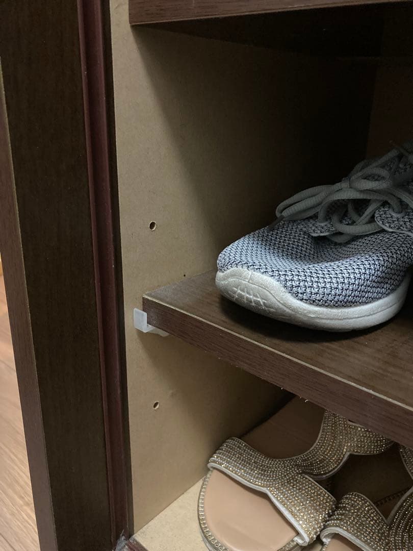 靴箱 玄関収納　ダークブラウン スライド式