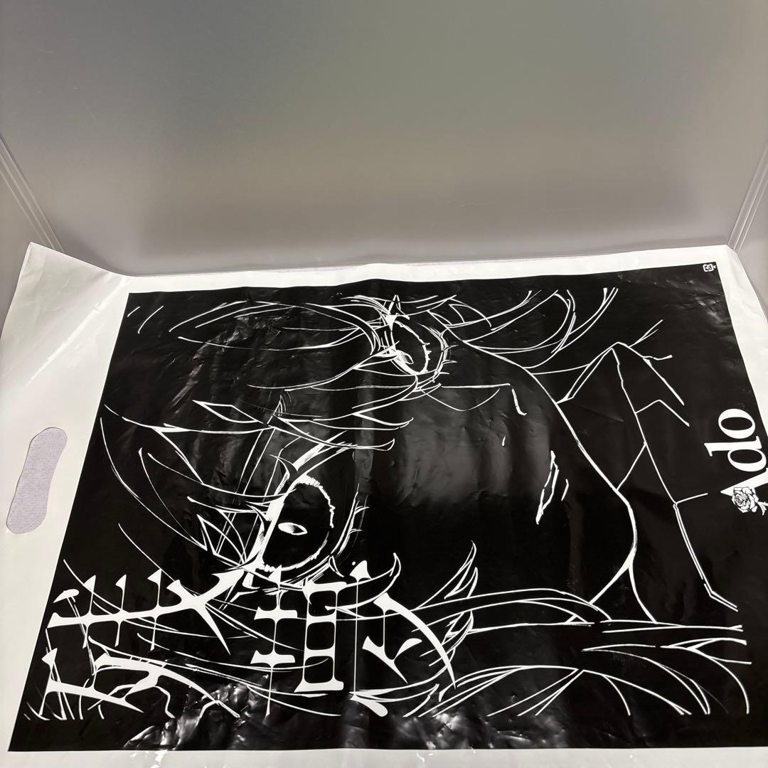 Ado 残夢XL 黒 Tシャツ&残夢フェスタオル&缶バッジ3種類