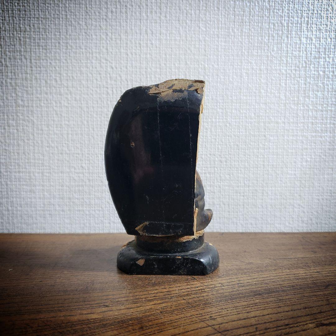 木彫 阿弥陀如来 坐像 台座　光背 小型 時代物 骨董 仏像　訳あり