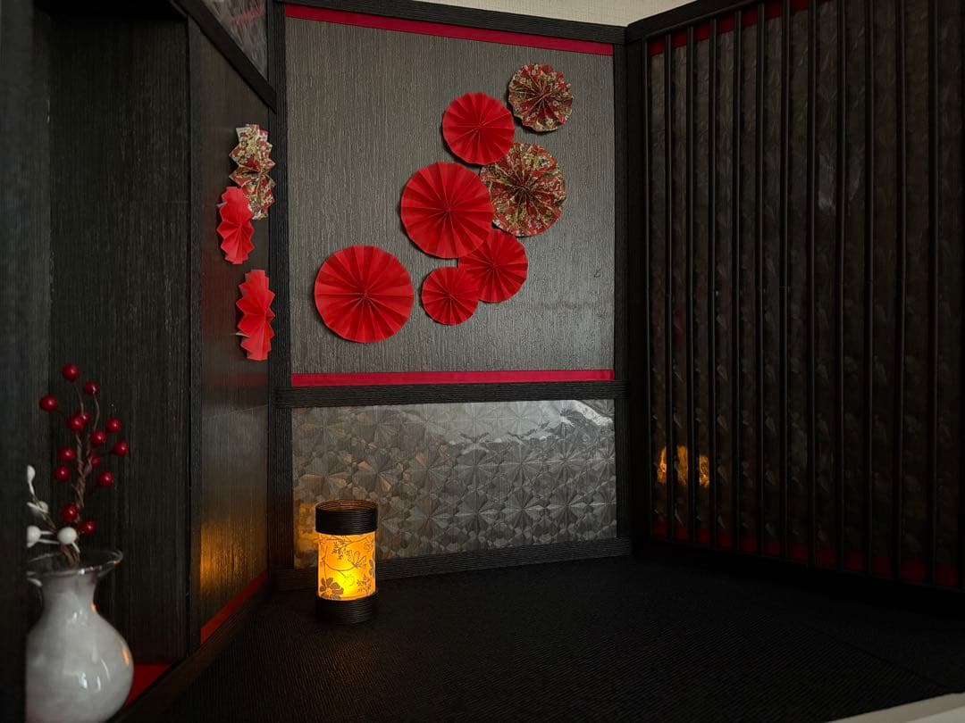 【！即購入OK！】背景ボード/ドールハウス/ミニチュア/和室/ひな祭り/五月人形