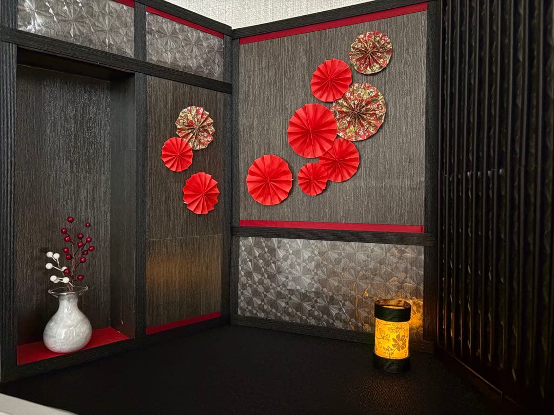 【！即購入OK！】背景ボード/ドールハウス/ミニチュア/和室/ひな祭り/五月人形