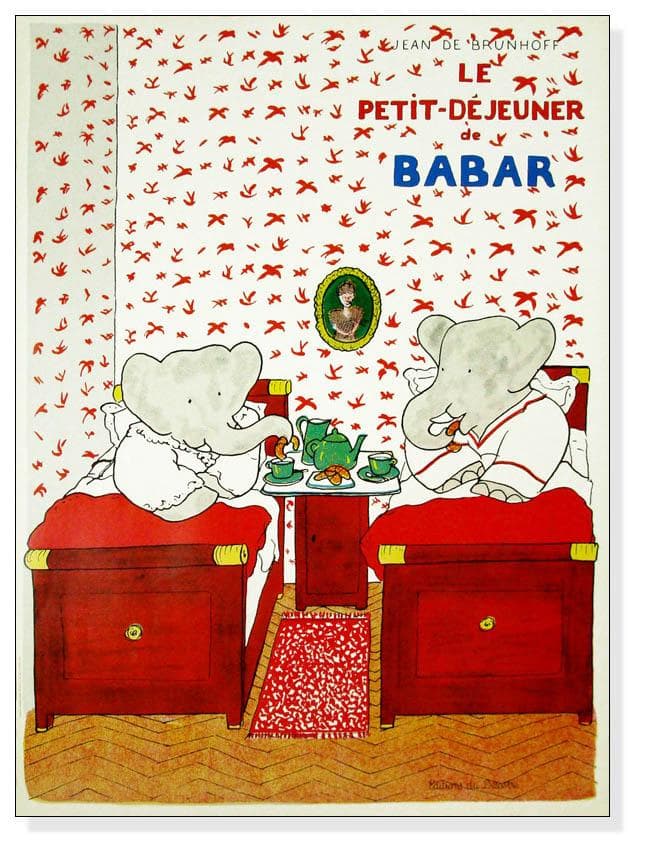 額装品/Le Petit Dejeuner Babar（ジャン ド ブリュノフ）