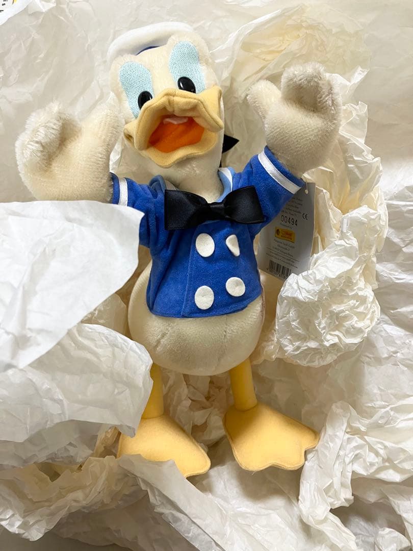 シュタイフ　ディズニー　ショーケースコレクション　ドナルドダック　ぬいぐるみ　箱