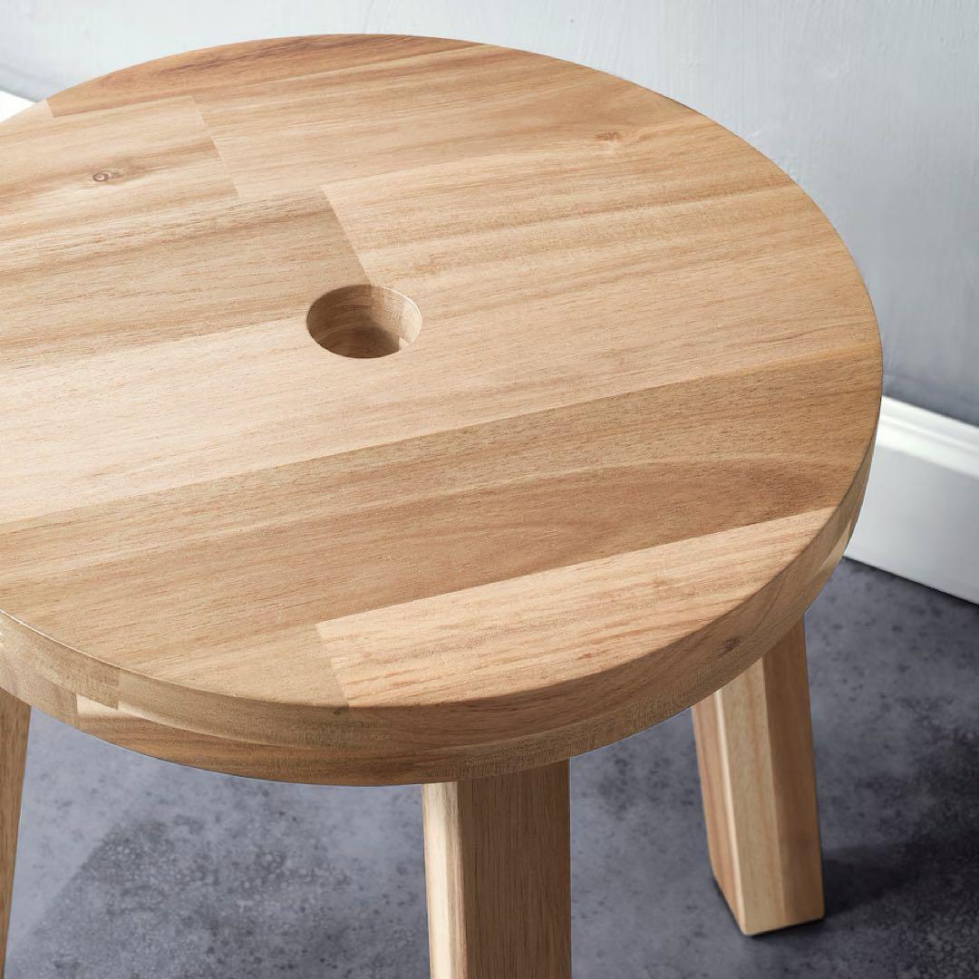 IKEA イケア　スコグスタ スツール　アカシア材　無垢材 2台セット