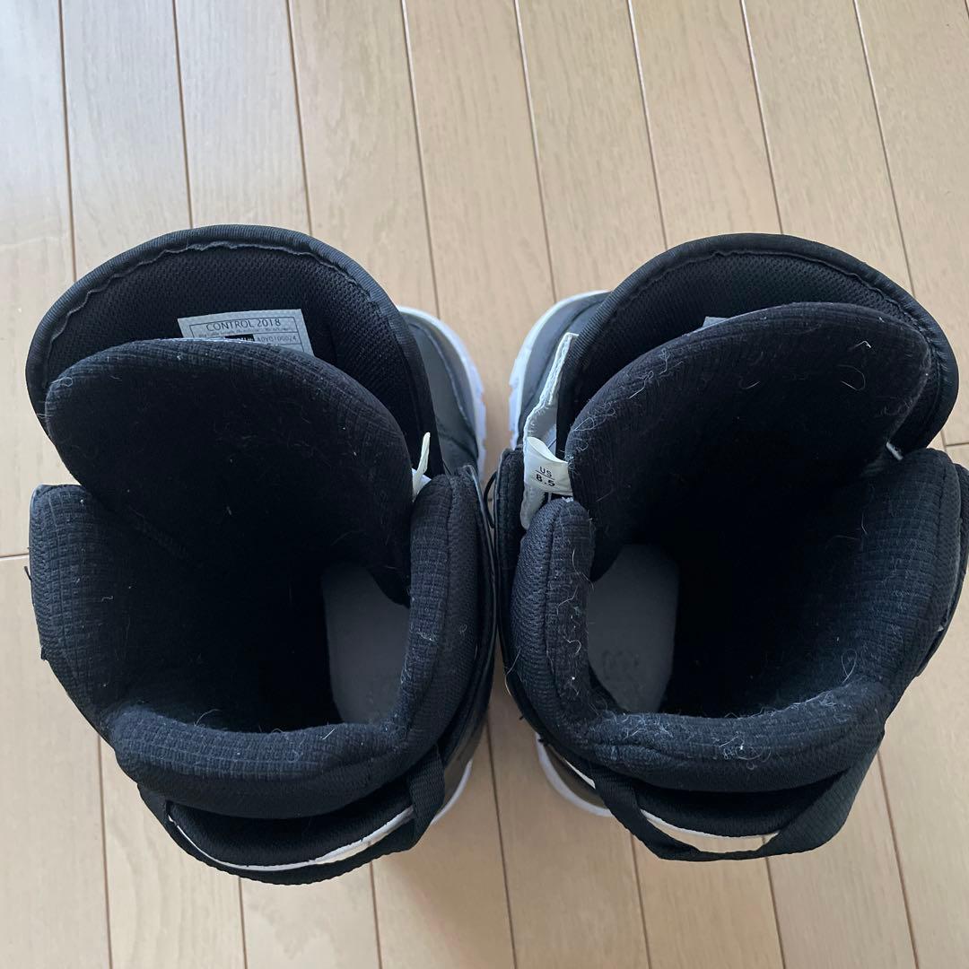 DC スノーボードブーツ ブラック/ホワイト CONTROL2018 メンズ