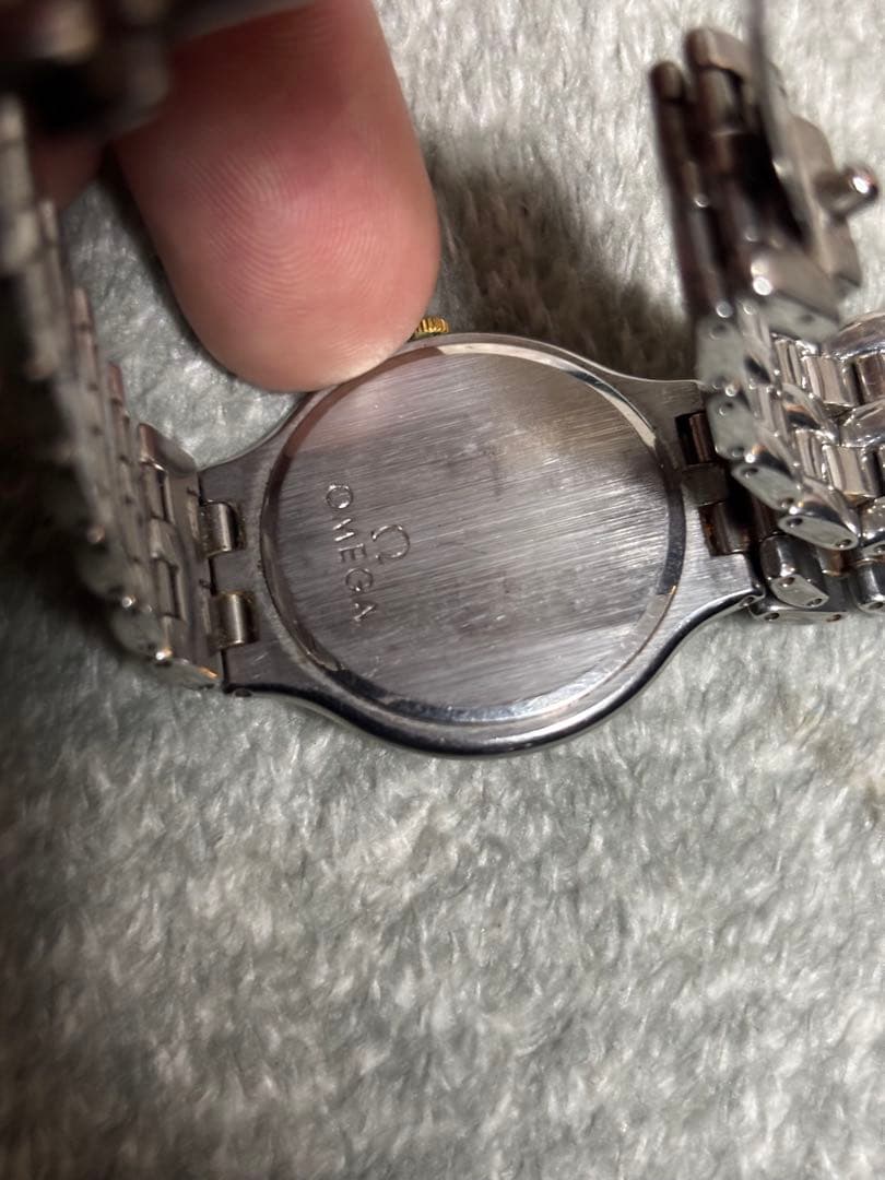 OMEGA オメガ デビル 腕時計 SS×YG クオーツ　18k 金　ゴールド