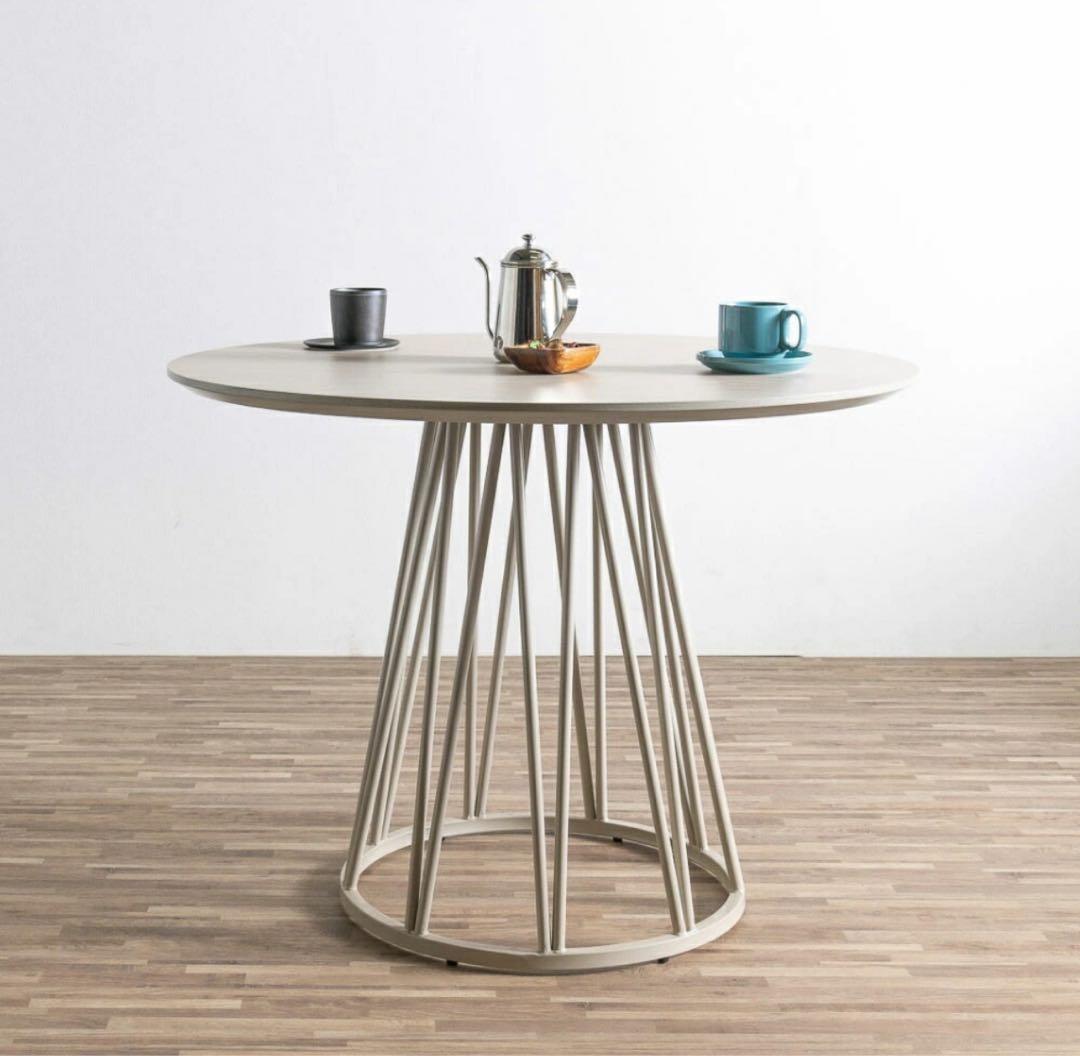 【タイムセール】丸テーブル 100cm高圧メラミン天板