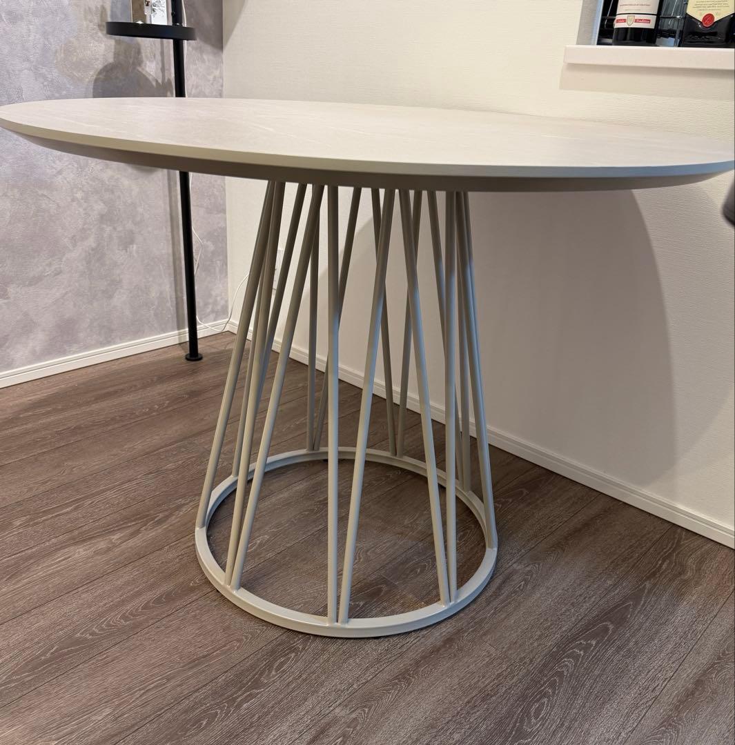 【タイムセール】丸テーブル 100cm高圧メラミン天板