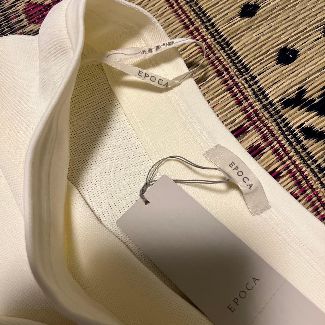 【新品未使用タグ付き】EPOCA フレアロングスカート ホワイト 40