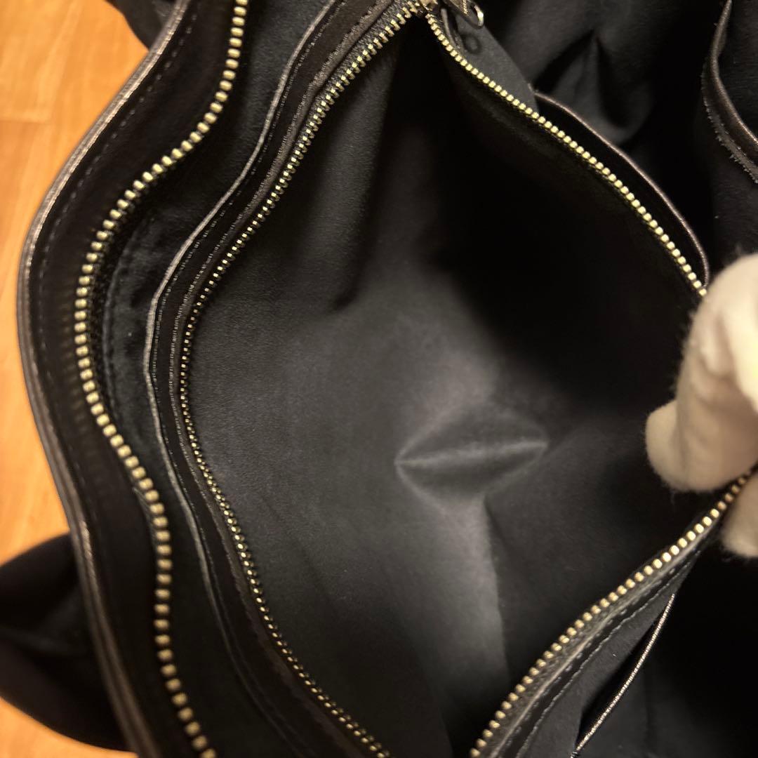 栃木レザー　ノガケ　ブリーフケース　ラージ　ブラック