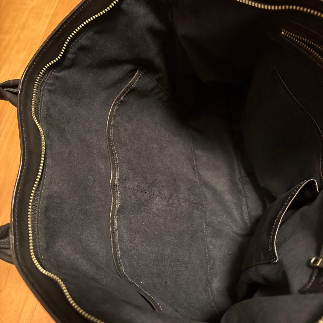 栃木レザー　ノガケ　ブリーフケース　ラージ　ブラック