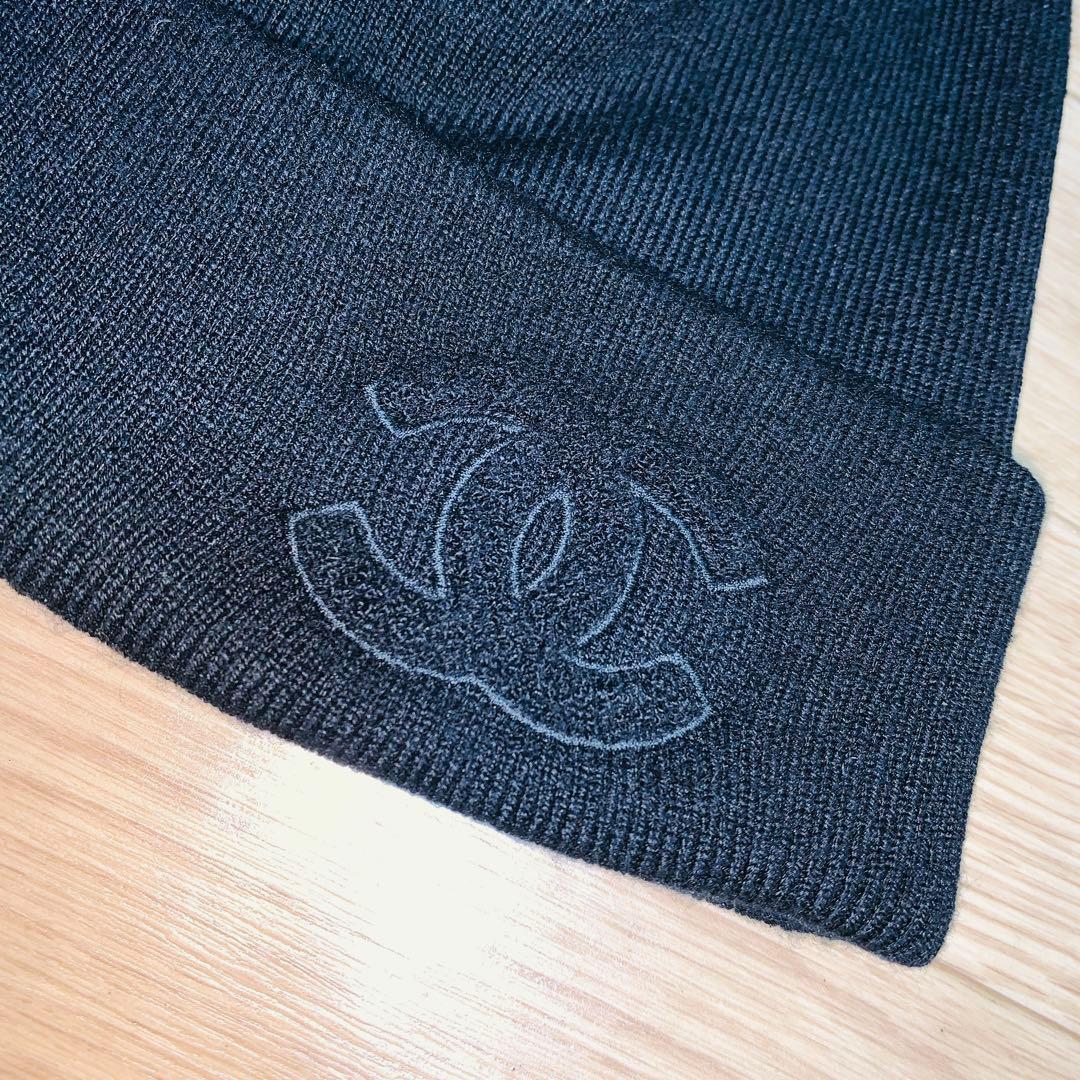 Akane W●漆黒●シャネル●ビーニー●ニット●ジェニ着用●ココマーク●