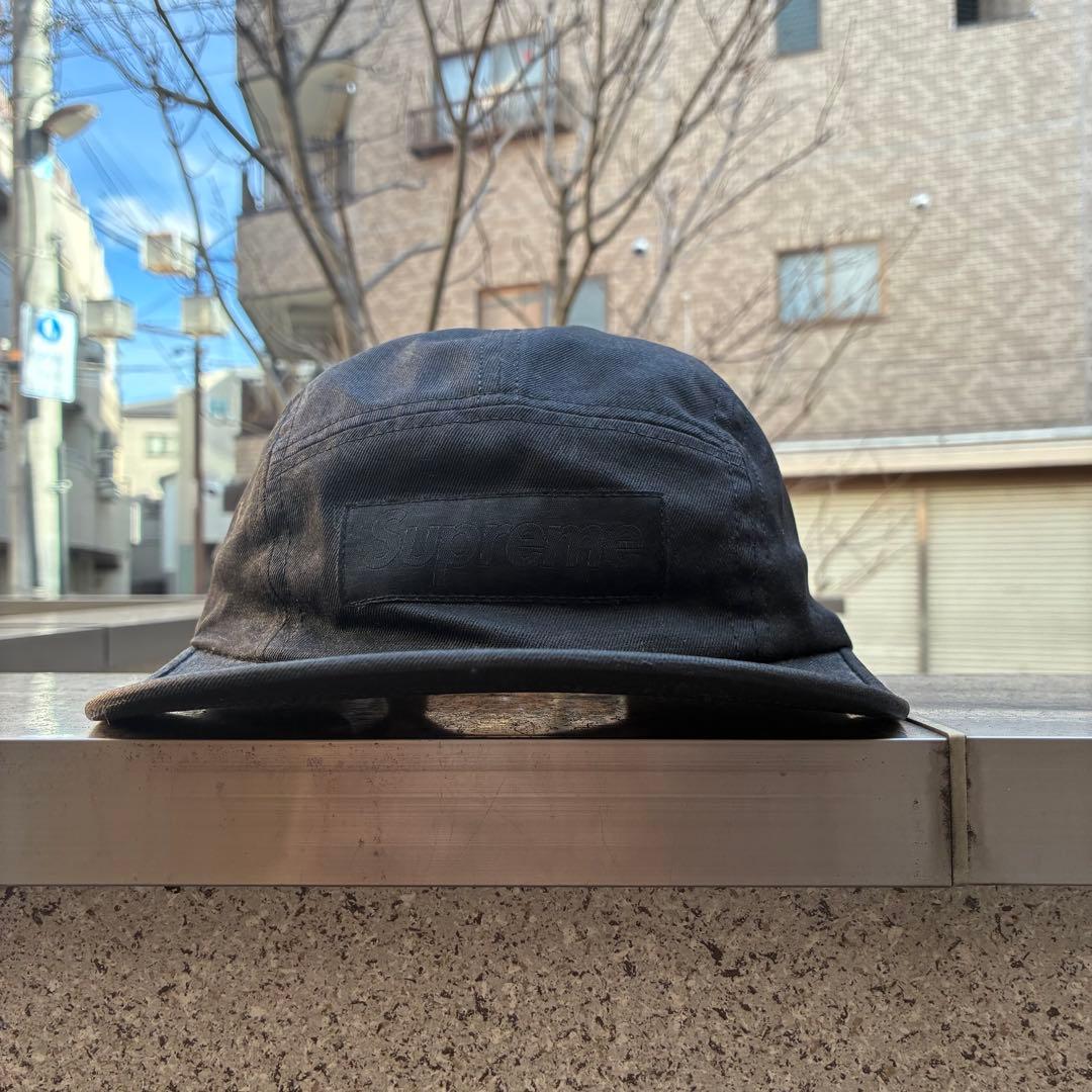 Supreme × MM6 Painted Camp Cap ブラック 完品