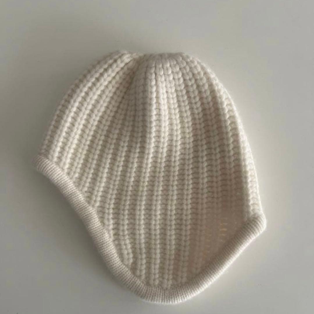 美品!! yo biotop カシミヤ100% フライトキャップ ニット帽