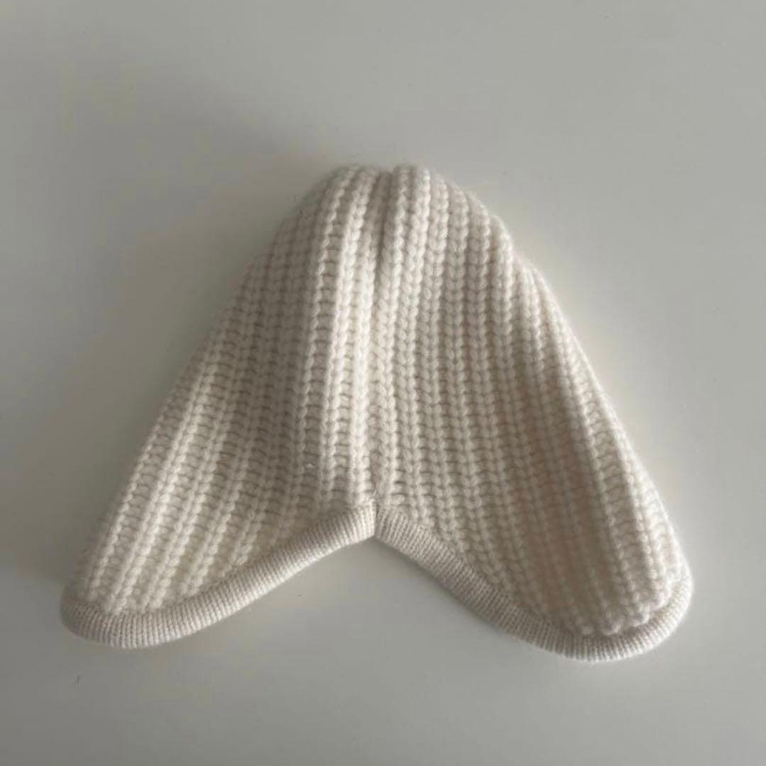 美品!! yo biotop カシミヤ100% フライトキャップ ニット帽