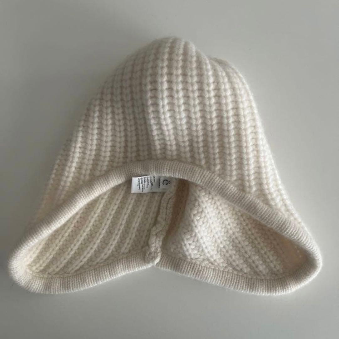 美品!! yo biotop カシミヤ100% フライトキャップ ニット帽