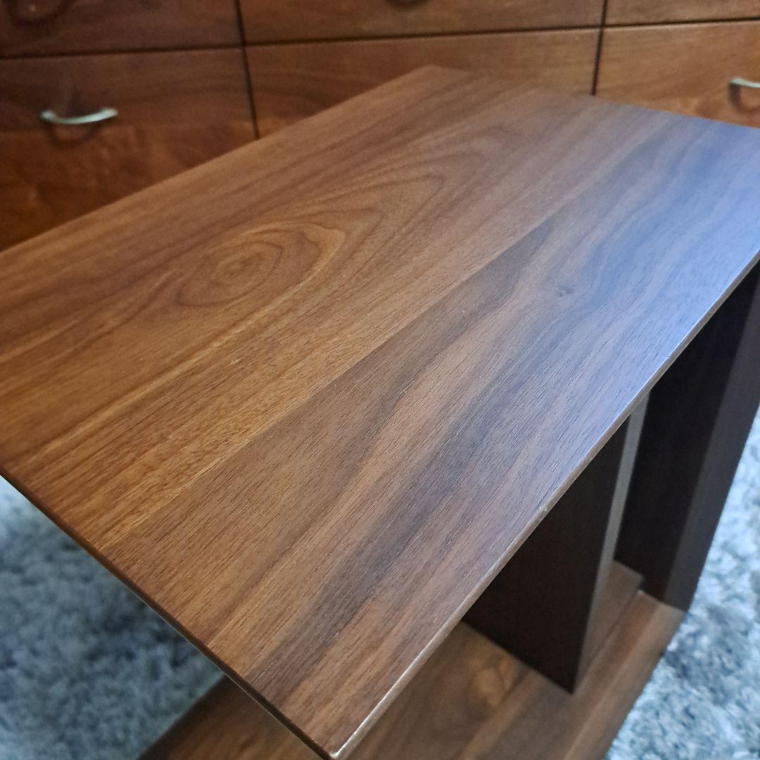 富士ファ二チア　サイドテーブル　ウォールナット