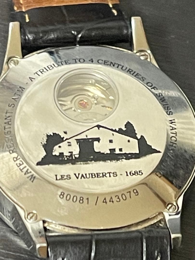 EDOX LES VAUBERTS 自動巻き腕時計
