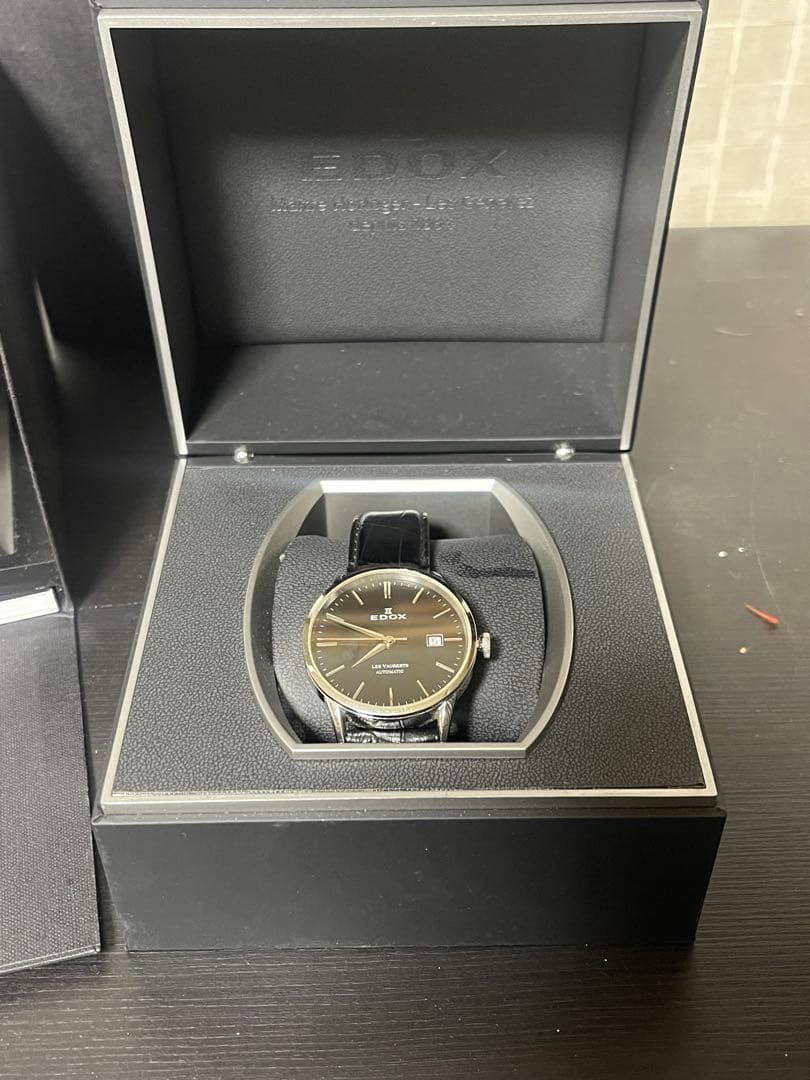 EDOX LES VAUBERTS 自動巻き腕時計