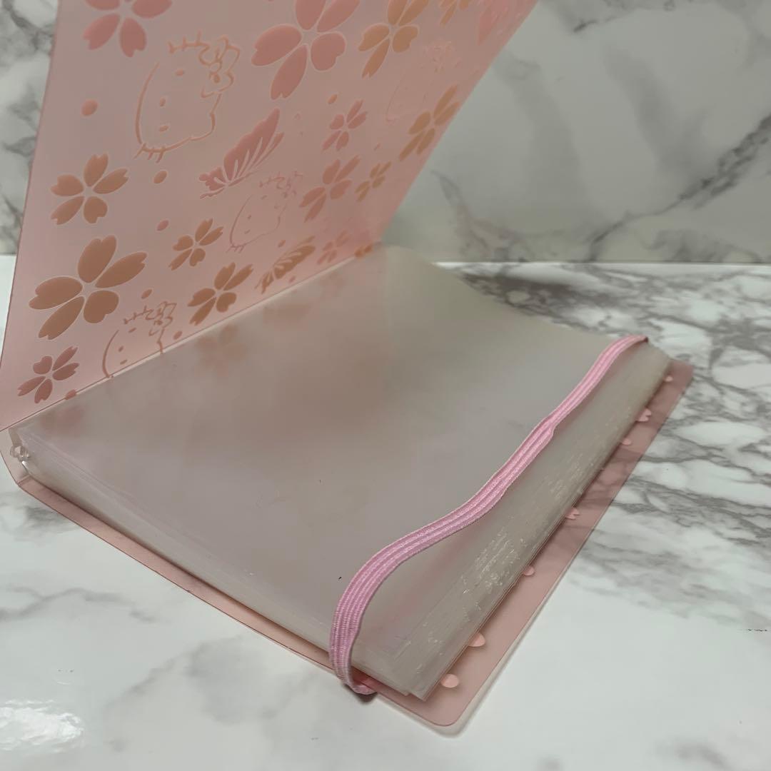 vivitix Hello kitty ポストカード　ファイルケース　桜蝶キティ