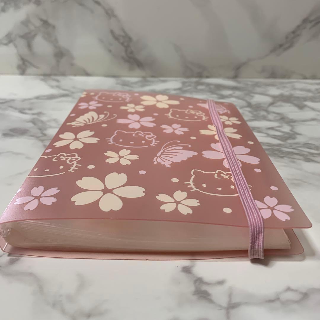 vivitix Hello kitty ポストカード　ファイルケース　桜蝶キティ