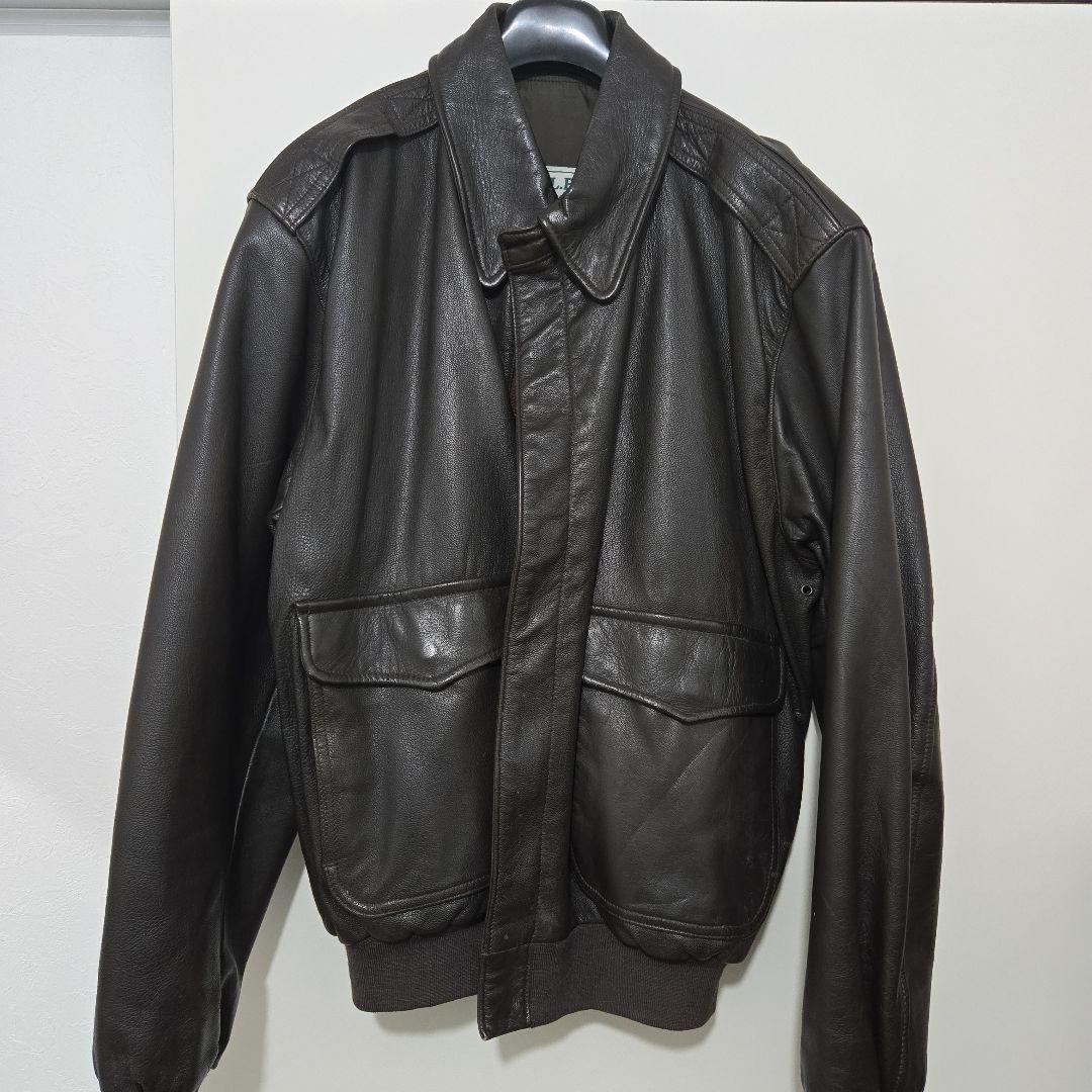 L.L.Bean A-2 フライトジャケット レザー USA製 L 90s
