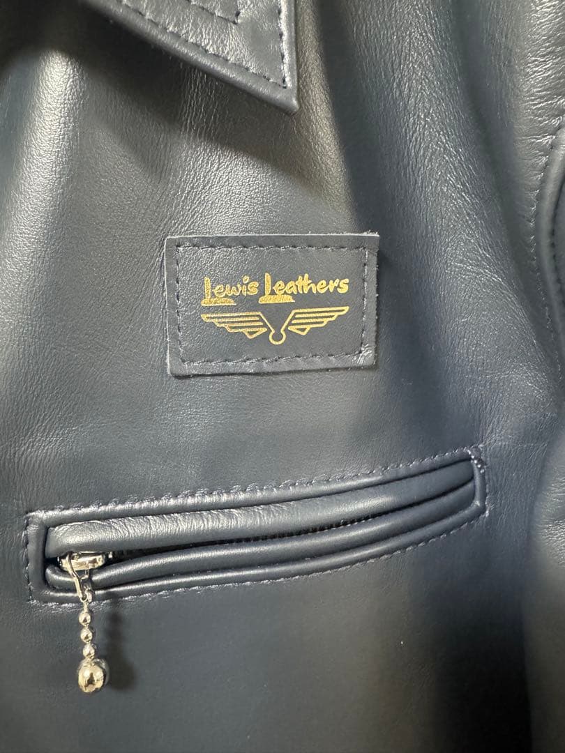 ルイスレザー ドミネーター 44 ホースハイド 551T ネイビー