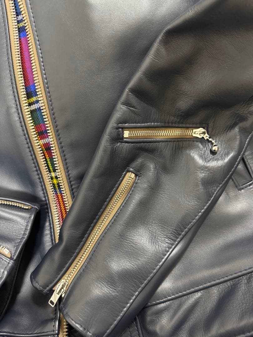 ルイスレザー ドミネーター 44 ホースハイド 551T ネイビー