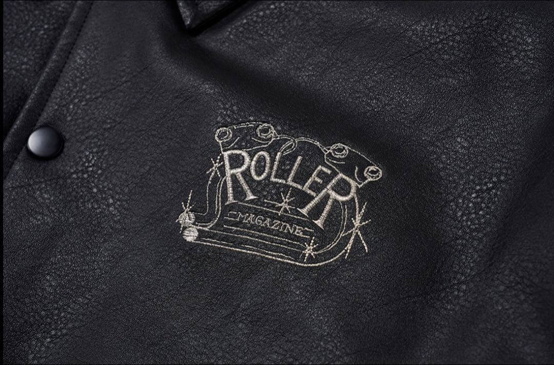 ジャケット・アウター ROLLER FAKE LEATHER COACH JACKET M