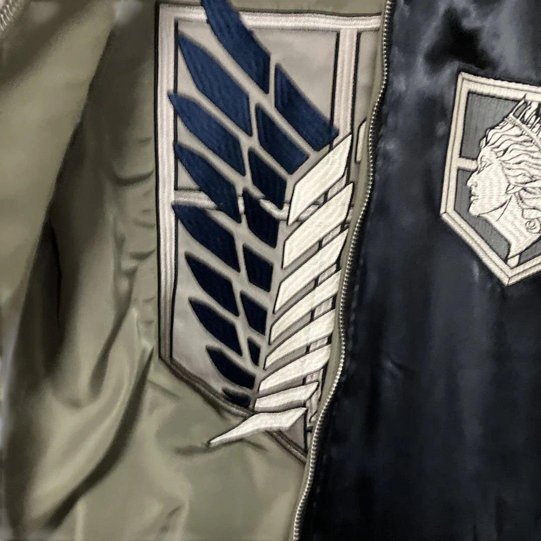 進撃の巨人　リヴァイ刺繍スカジャン　新品XL